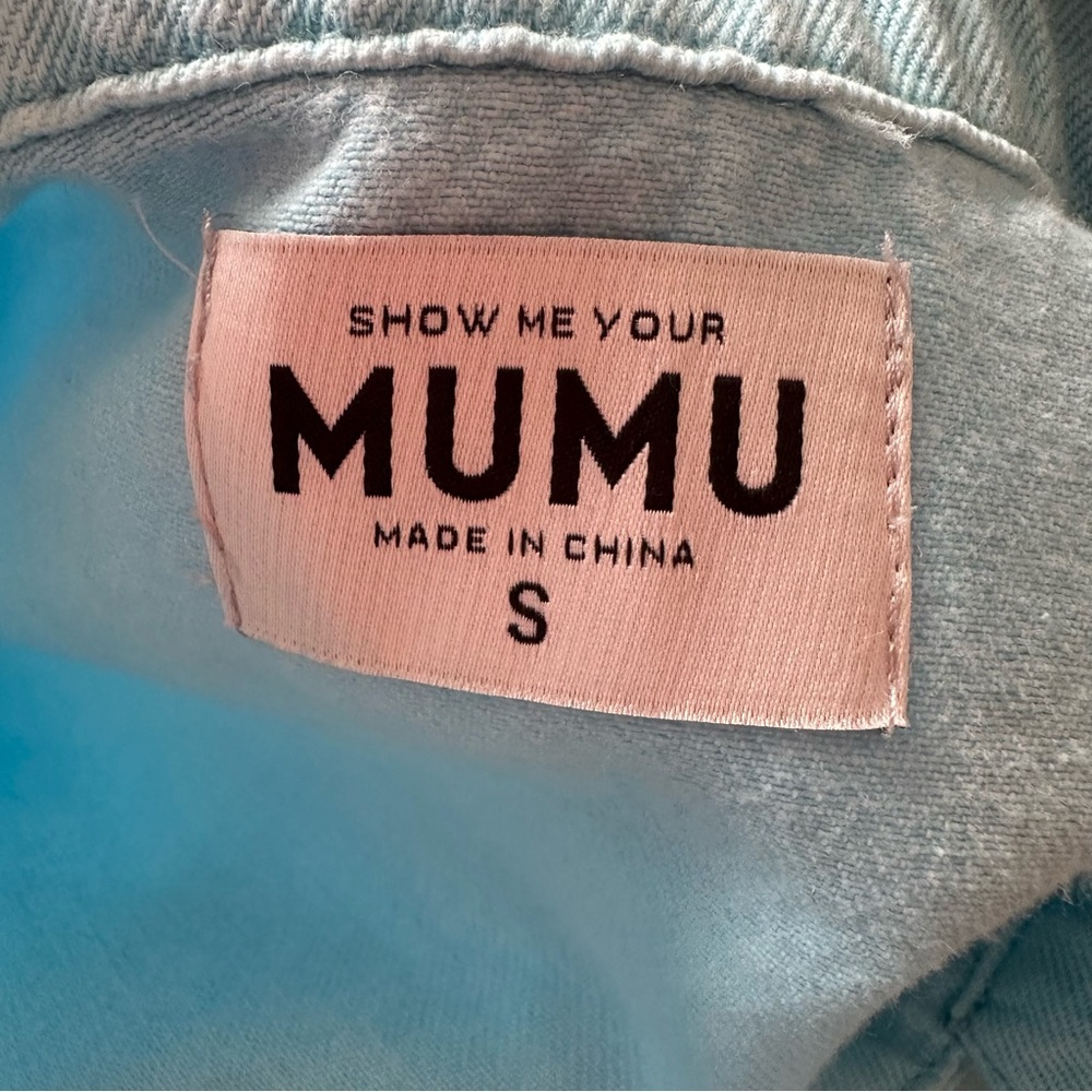 Show Me Your Mumu | Women’s Cannon Romper Spring Blue Denim Size Small NWT - Picture 9 of 13